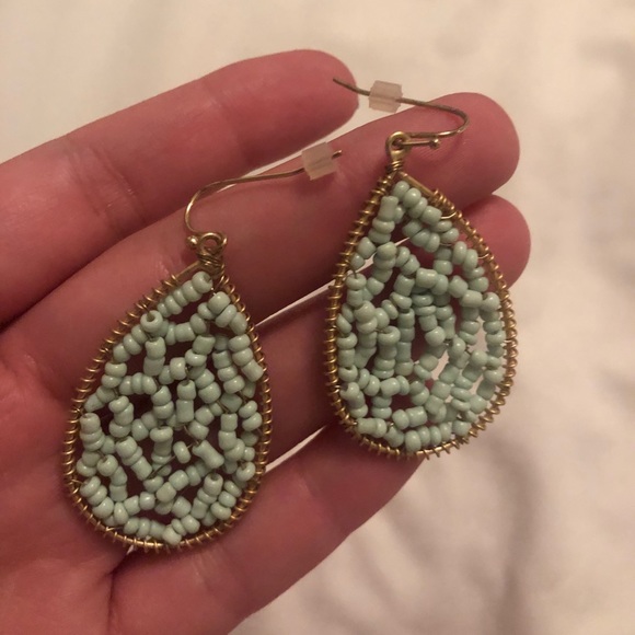 🌟Teal Teardrop Earrings🌟 - Picture 2 of 2